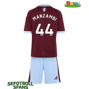 Aston Villa Johan Manzambi #44 Hemmaställ Barn 2026-27 Kortärmad (+ Korta byxor)